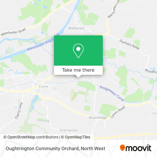 Oughtrington Community Orchard map