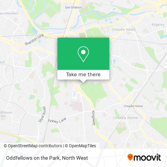 Oddfellows on the Park map