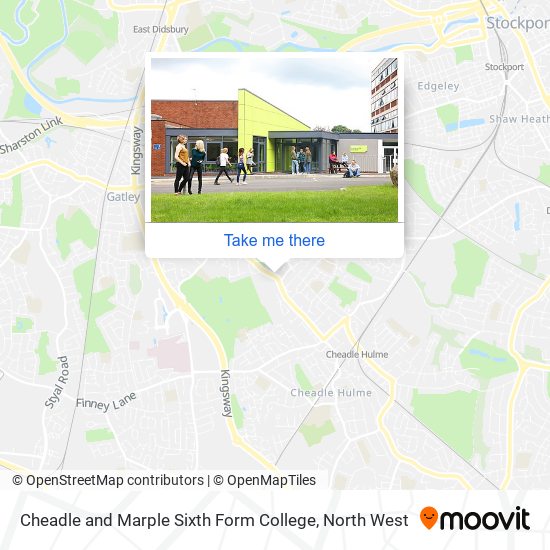 Cheadle and Marple Sixth Form College map