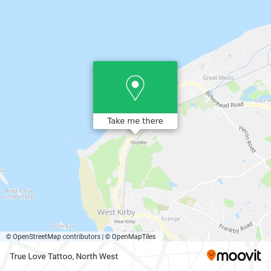 True Love Tattoo map
