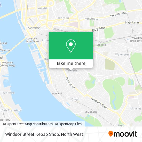 Windsor Street Kebab Shop map
