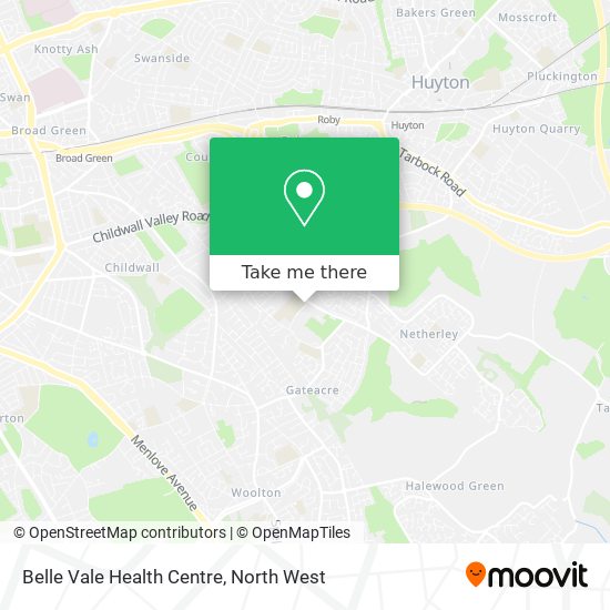 Belle Vale Health Centre map