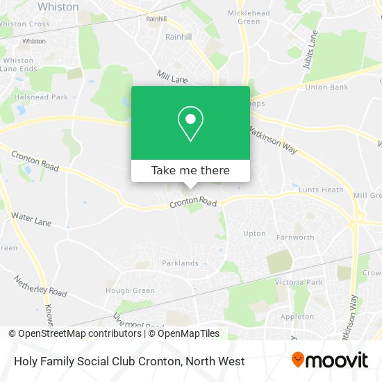 Holy Family Social Club Cronton map