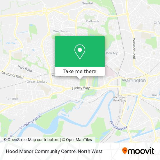 Hood Manor Community Centre map