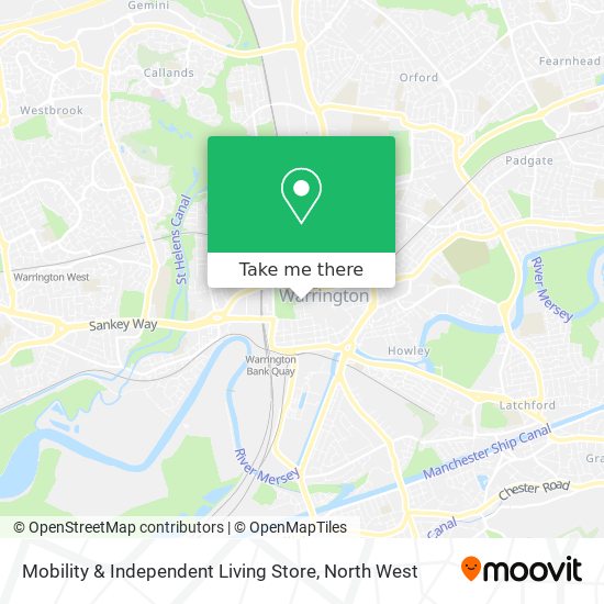 Mobility & Independent Living Store map
