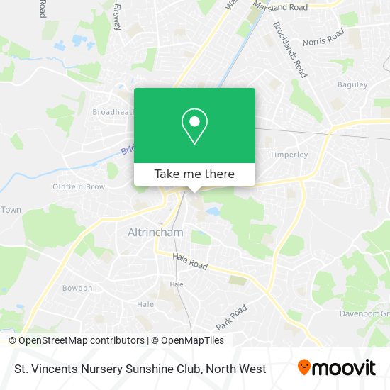St. Vincents Nursery Sunshine Club map