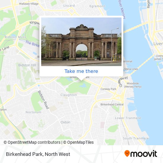 Birkenhead Park map
