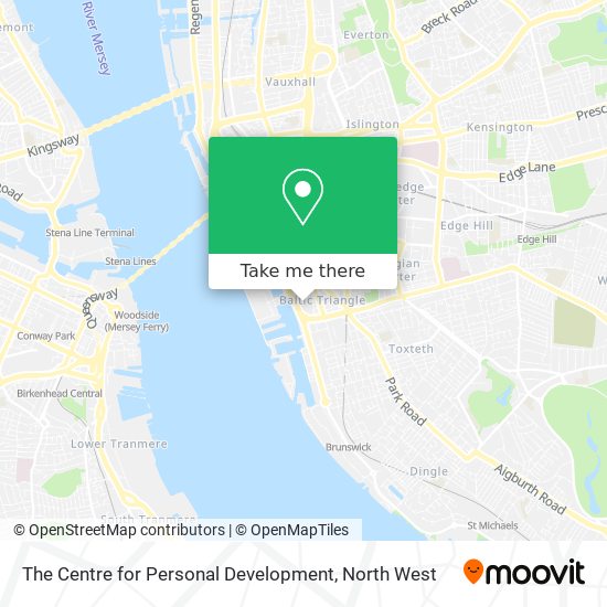The Centre for Personal Development map