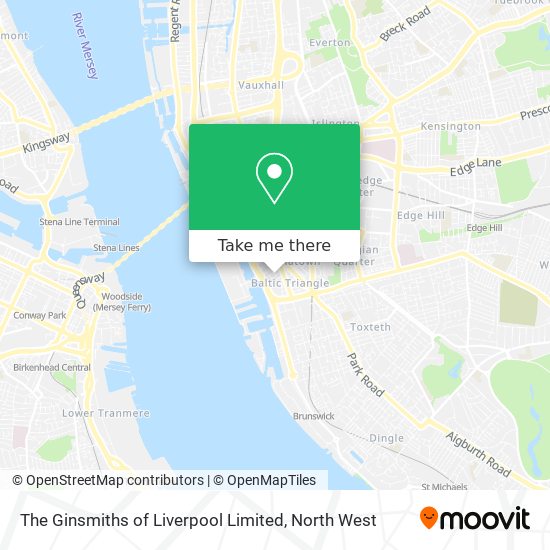 The Ginsmiths of Liverpool Limited map