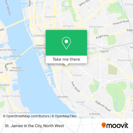 St. James in the City map