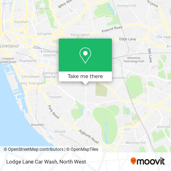 Lodge Lane Car Wash map