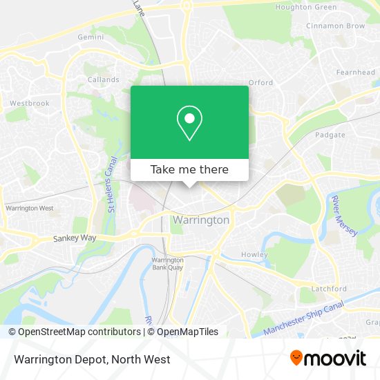 Warrington Depot map