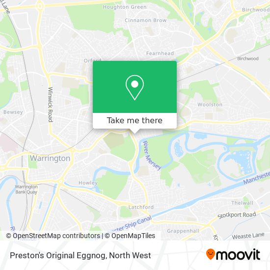 Preston's Original Eggnog map