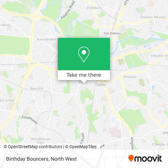 Birthday Bouncers map
