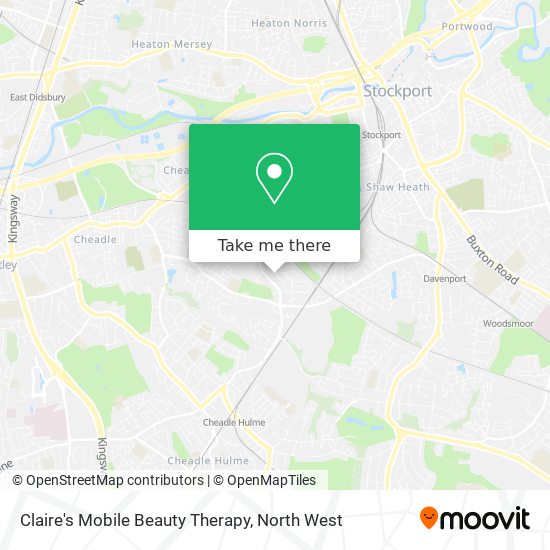 Claire's Mobile Beauty Therapy map