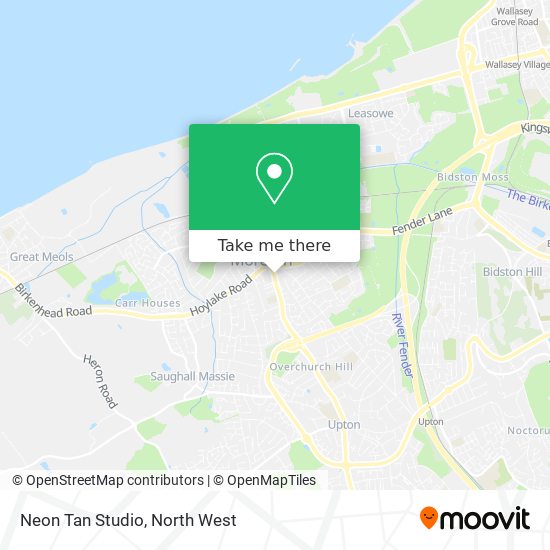 Neon Tan Studio map