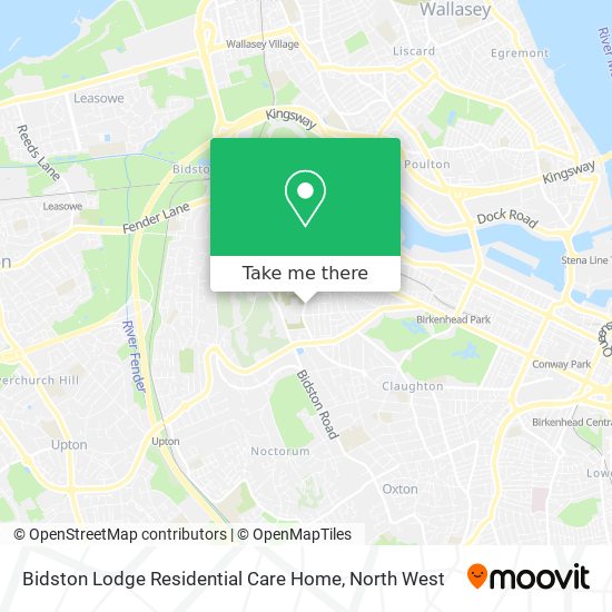 Bidston Lodge Residential Care Home map