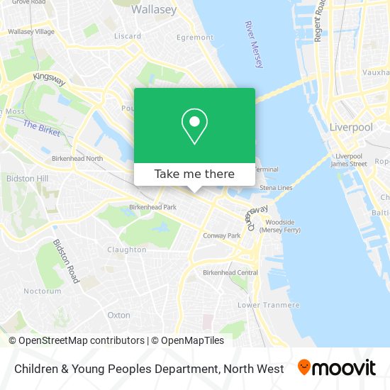 Children & Young Peoples Department map