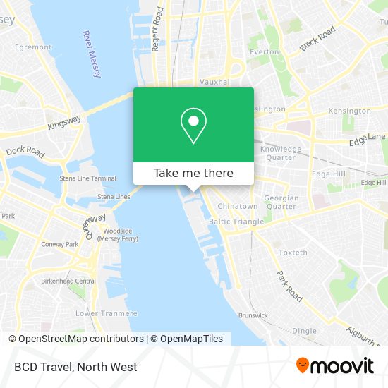 BCD Travel map