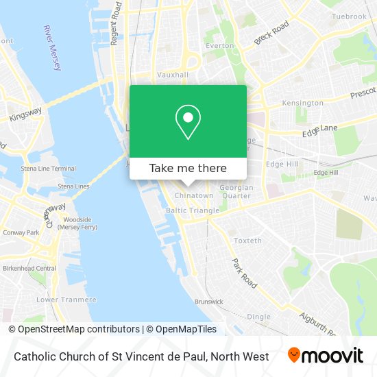 Catholic Church of St Vincent de Paul map