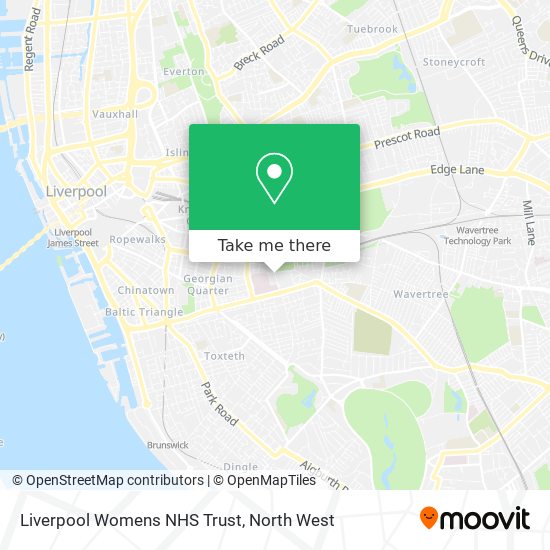 Liverpool Womens NHS Trust map