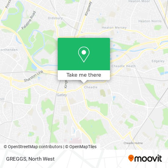 GREGGS map