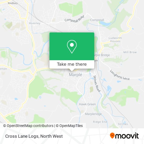 Cross Lane Logs map