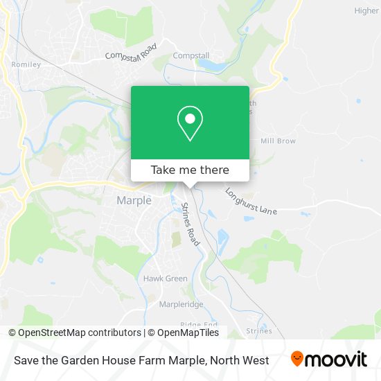 Save the Garden House Farm Marple map