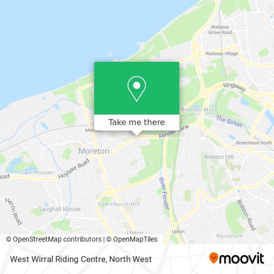 West Wirral Riding Centre map