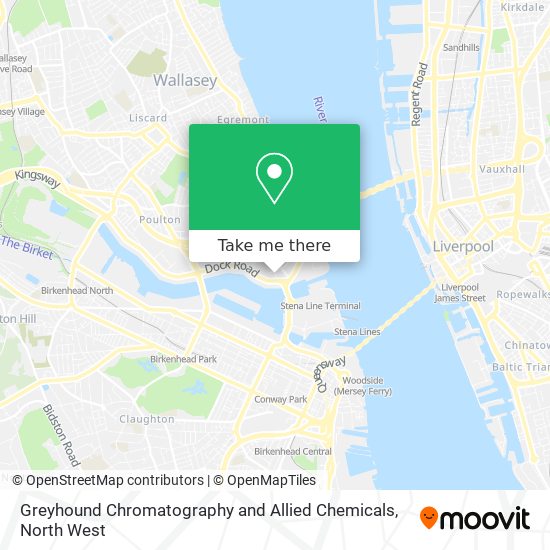 Greyhound Chromatography and Allied Chemicals map