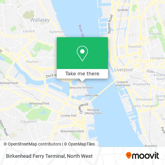 Birkenhead Ferry Terminal map