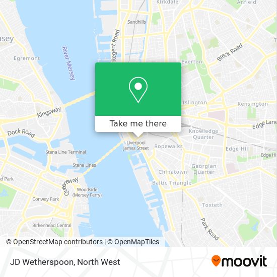 JD Wetherspoon map
