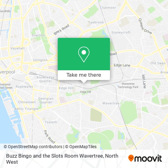 Buzz Bingo and the Slots Room Wavertree map