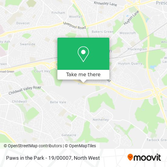 Paws in the Park - 19/00007 map