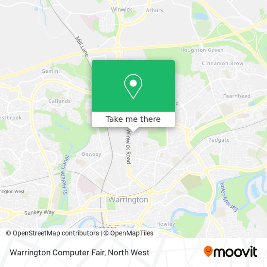 Warrington Computer Fair map