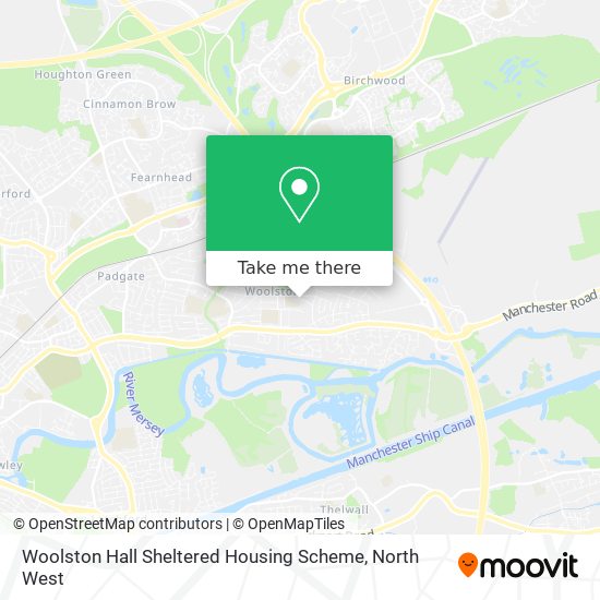 Woolston Hall Sheltered Housing Scheme map