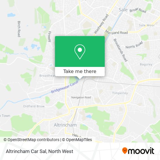 Altrincham Car Sal map