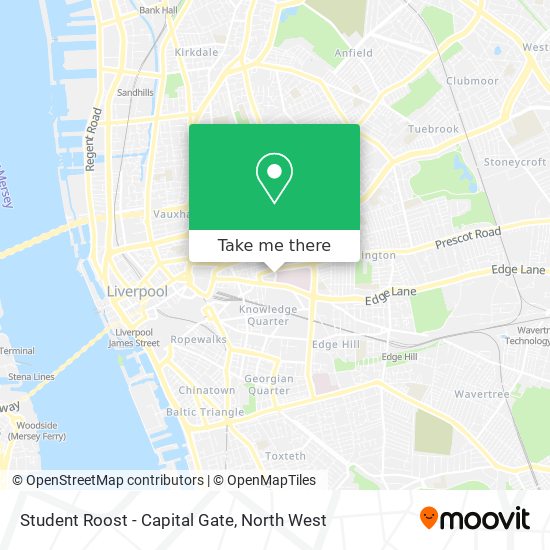 Student Roost - Capital Gate map