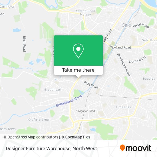 Designer Furniture Warehouse map