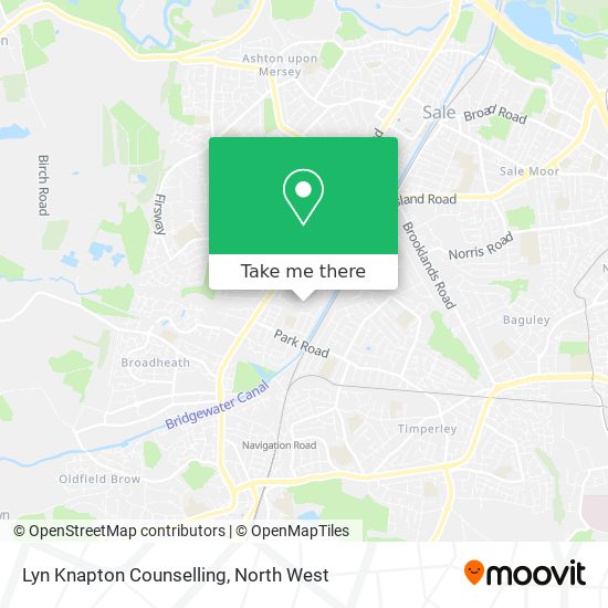 Lyn Knapton Counselling map