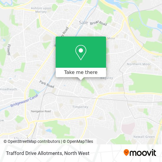 Trafford Drive Allotments map