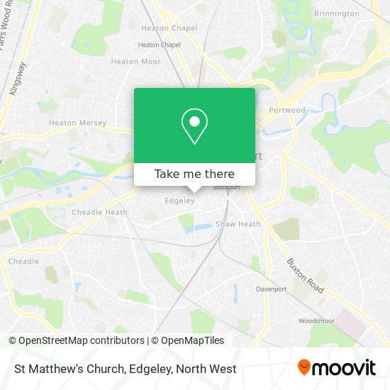 St Matthew's Church, Edgeley map