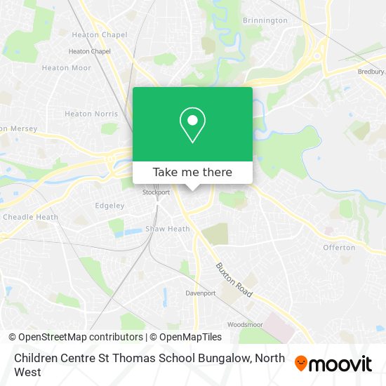 Children Centre St Thomas School Bungalow map