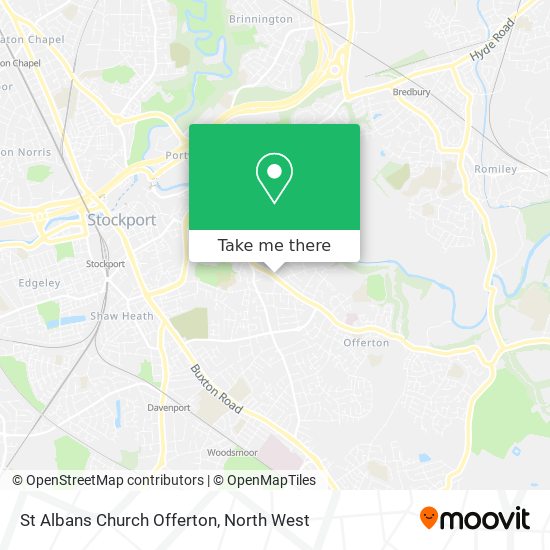 St Albans Church Offerton map