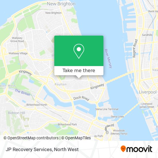 JP Recovery Services map