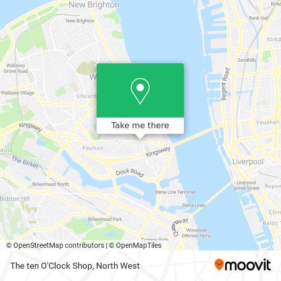 The ten O'Clock Shop map