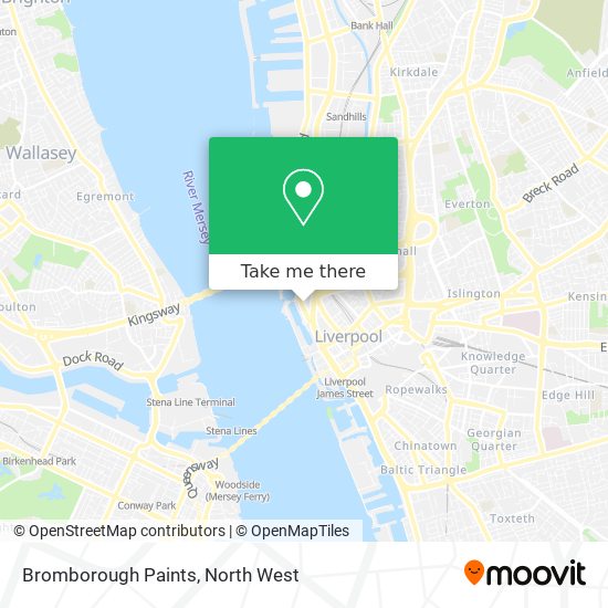 Bromborough Paints map
