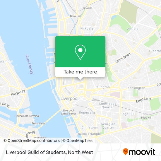 Liverpool Guild of Students map