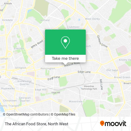 The African Food Store map