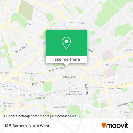 I&B Barbers map